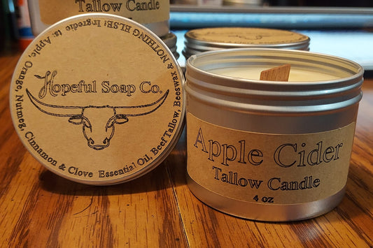 Apple Cider Tallow Candle
